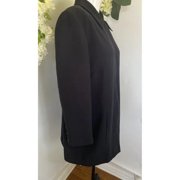 Worthington Womens Black Mid Length Blazer Jacket Plus 16W Office Work Career - Picture 11 of 16